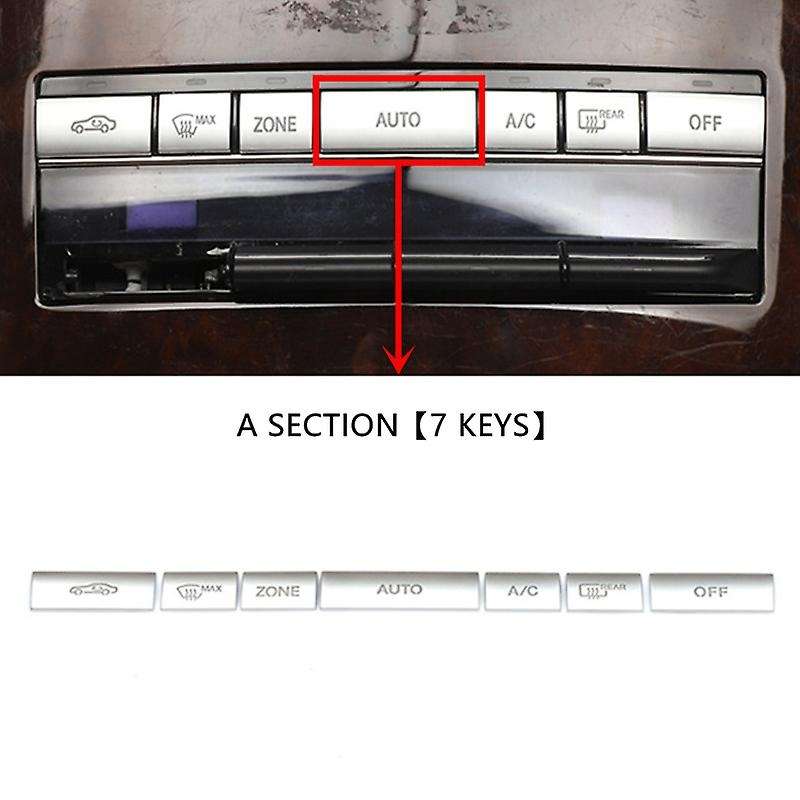Car Console Air Buttons Cover Trim Compatible Benz E Class W212 C207 09-15 A