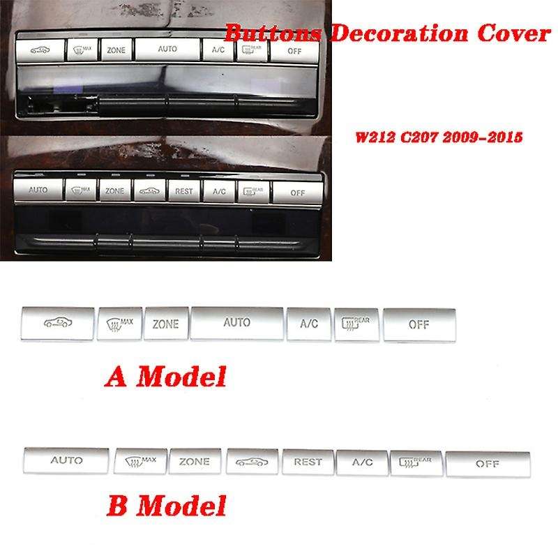 Car Console Air Buttons Cover Trim Compatible Benz E Class W212 C207 09-15 A