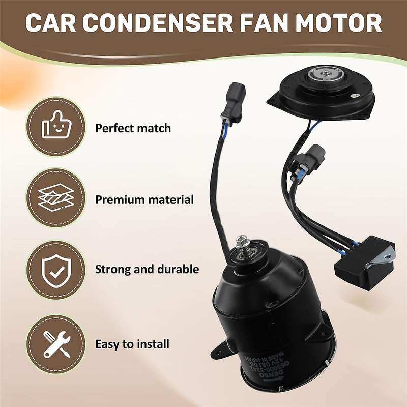 Car Condenser Fan Motor & Cooling Fan 38616-PWA-J01 19030-RAA-A01 for -V RE2 RE4 RE1 RD5 RD7 2002-20