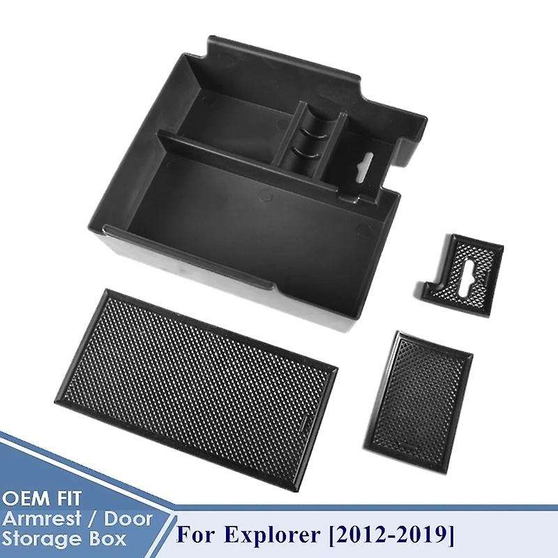 Car Console Armrest Storage Box Organizer for Explorer Accessories 2012-2019