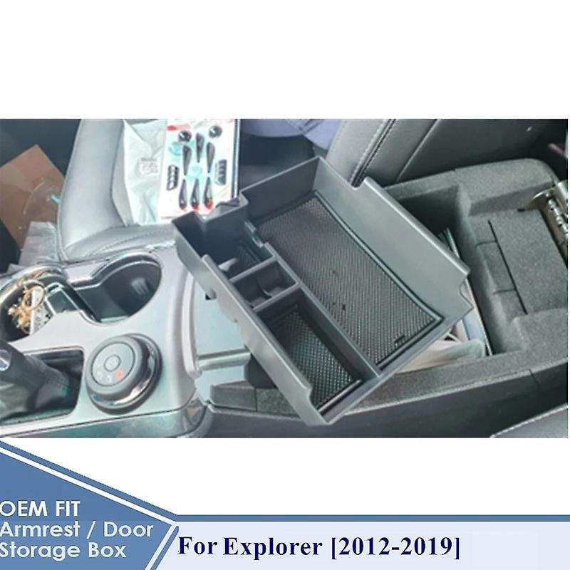 Car Console Armrest Storage Box Organizer for Explorer Accessories 2012-2019