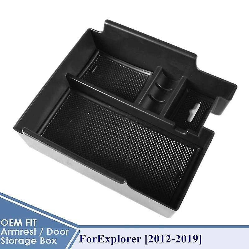 Car Console Armrest Storage Box Organizer for Explorer Accessories 2012-2019