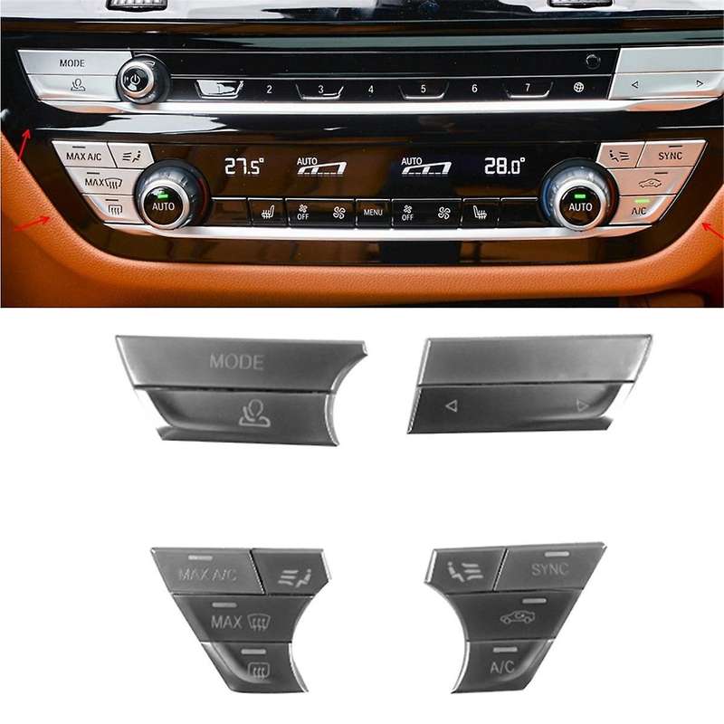 Car Console Dashboard Air Conditioning Control Push Button Cover 61319495846 for 5 6 7 Series G30 G3