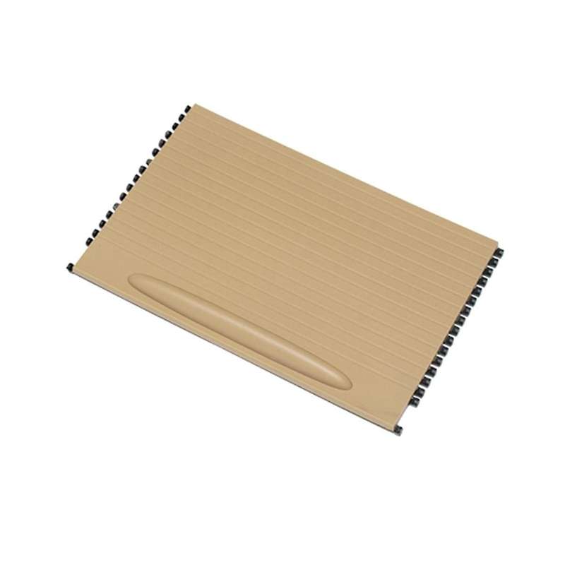 Car Console Cup Holder Roller Blind Cover Trim Console Roller Blind for 2003-2010 7L5862531(Beige)