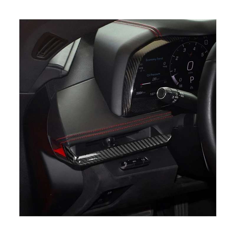 Car Console Dashboard Strip Cover Trim Sticker for C8 Z51 2020-2022(Carbon)