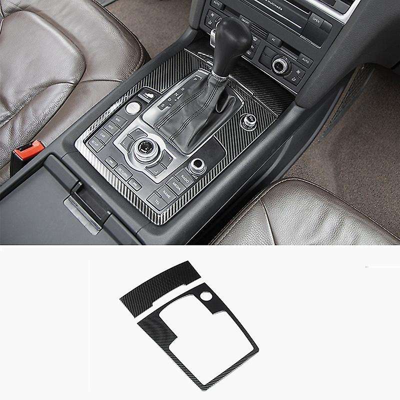 Car Console Gearshift Water Cup Holder Decoration Cover Gear Multimedia Panel Sticker Trim for  Silv