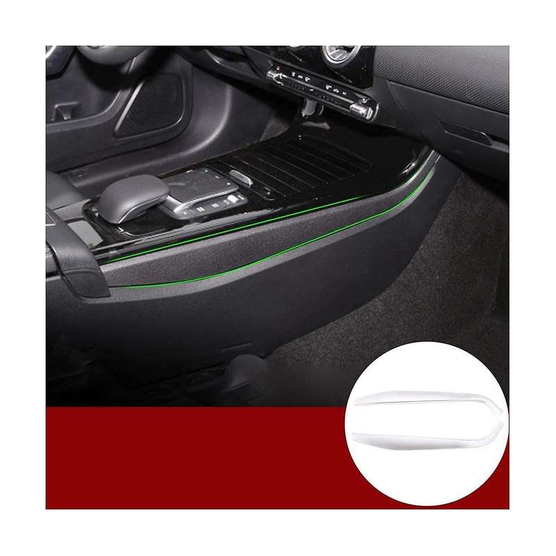 Car Console Panel Side Decorative Trim Cover Stickers for A CLA Class W177 C118 A180 A200 A220(Silv