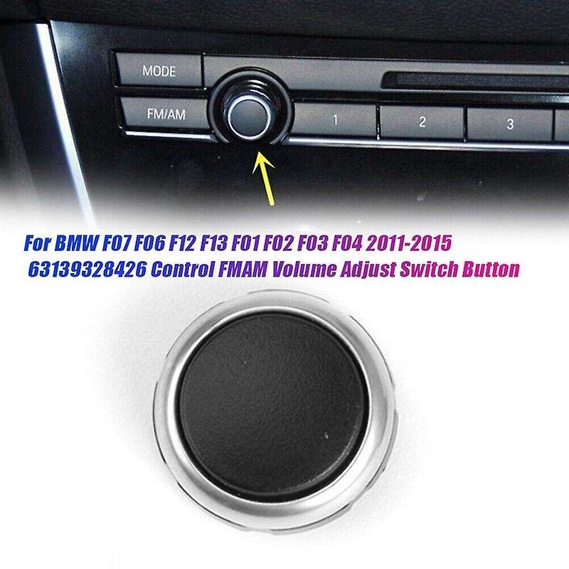 Car Control FM/AM Volume Adjust Control Knob Switch Cover 63139328426 for F07 F06 F12 F13 F01 F02 F0