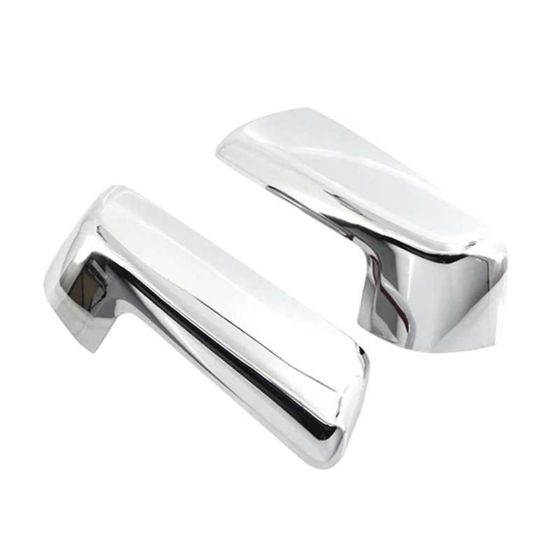 Car Conversion Electroplated Silver Rear View Mirror Covers Tape-on for 1500 2019-2023 94469253 8446