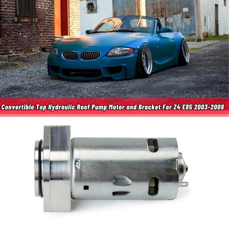Car Convertible Top Hydraulic Roof Pump Motor with Base for Z4 E85 2.5 3.0l 54347119633 54347193448