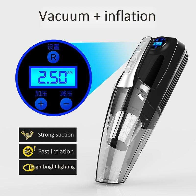 Car Cordless Handheld Vacuum Cleaner Powerful Suction Wet Dry Rechargeable 3200Kpa Cleaner 120W