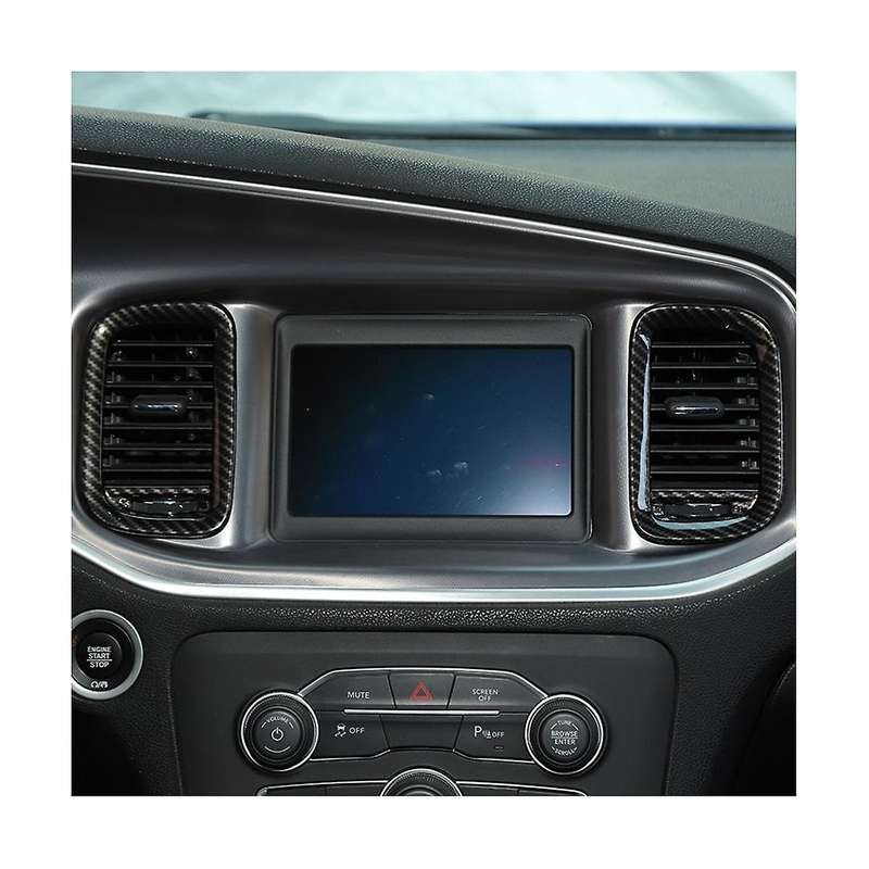 Car Cover Ac Outlet Trim Decorative for Charger 2011-2014 Accessories ,abs Carbon Fiber