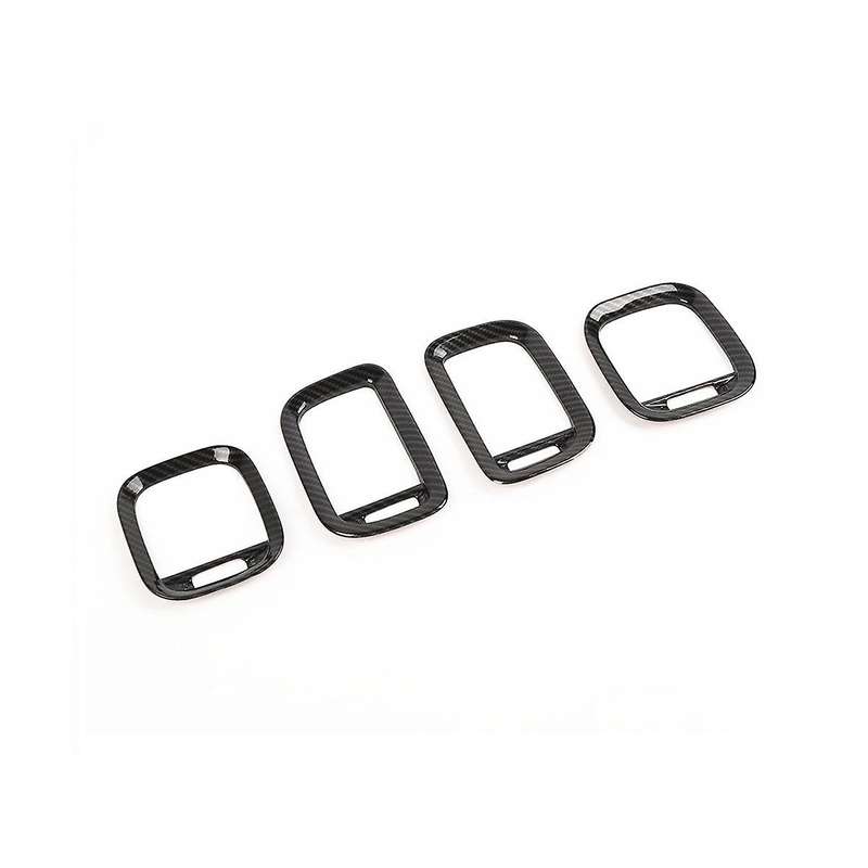 Car Cover Ac Outlet Trim Decorative for Charger 2011-2014 Accessories ,abs Carbon Fiber