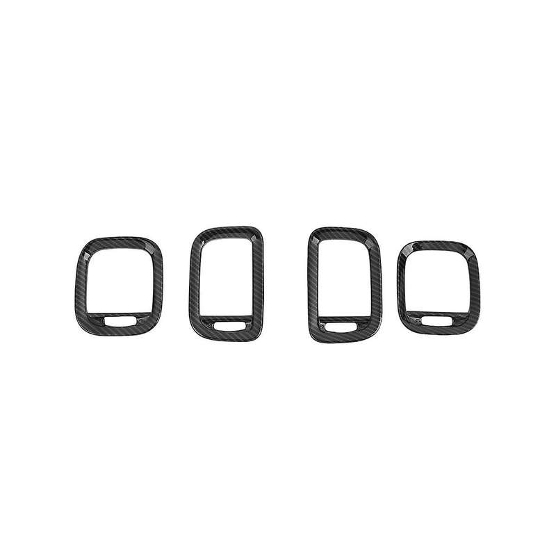 Car Cover Ac Outlet Trim Frame Decorative for Charger 2011-2014 Accessories ,abs Carbon Fiber