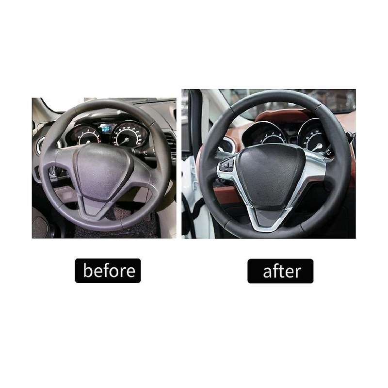 Car Cruise Control Button Panel Steering Wheel Frame Accessories for Fiesta Mk7 Mk8 St Ecosport 201