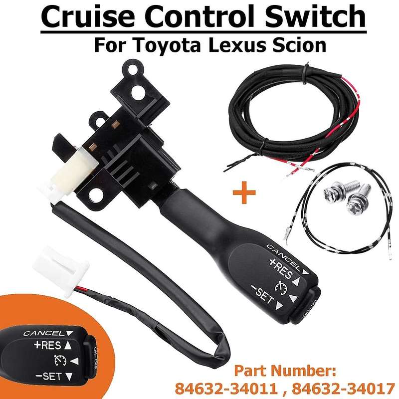 Car Cruise Control Switch with Harness Compatible Toyota Corolla Camry Prius