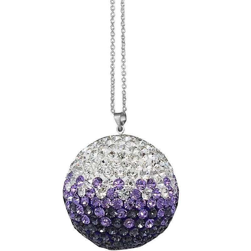 Car Crystal Ball Car Rearview Mirror Pendant Car Decoration Accessories Car Accessories,Purple
