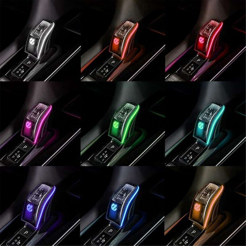 Car Crystal Gear Shift Knob Shift Handball Shifter Head with Ambient Light for ALPHARD 40 Series 202