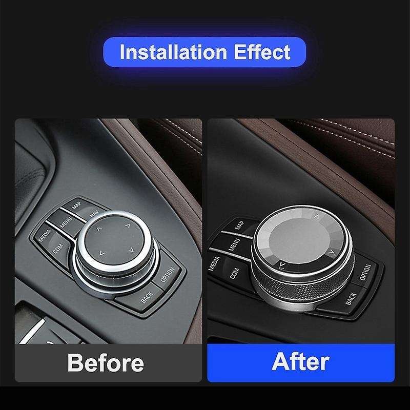Car Crystal Multimedia Button Knob Cover Sticker Trim for 1 5 6 Series F20 F11 F18 F07 F06 F12 F25 F