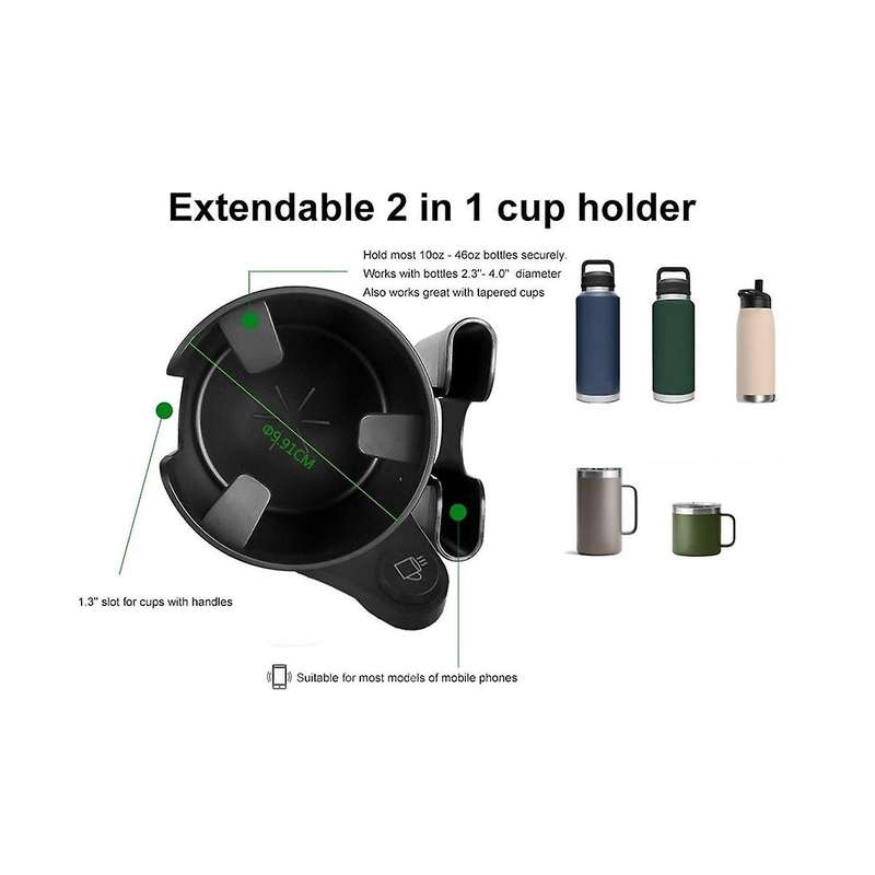 Car Cup Holder Expander, Multifunctional Cup Holder, 360 Rotation Car Drink Holders for Drink Bottle
