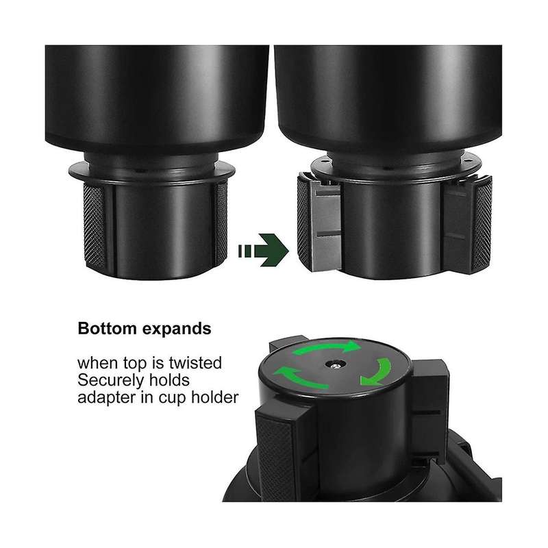 Car Cup Holder Expander, Multifunctional Cup Holder, 360 Rotation Car Drink Holders for Drink Bottle