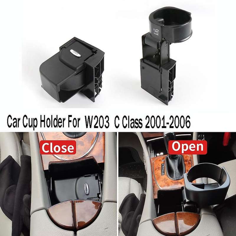 Car Cup Holder Vehicle Beverage Bottle Holder Center Console Armrest Cup Holder for Mercedes W203 C