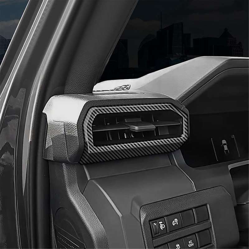 Car Dash A/C Air Conditioner Outlet Vent Cover Panel Trim for 2024 Car Interior Accessories Carbon