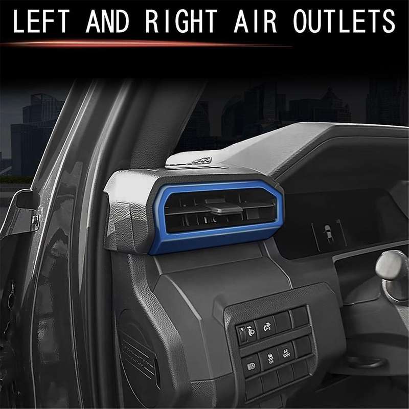 Car Dash A/C Air Conditioner Outlet Vent Cover Panel Trim for 2024 Car Interior Accessories Blue