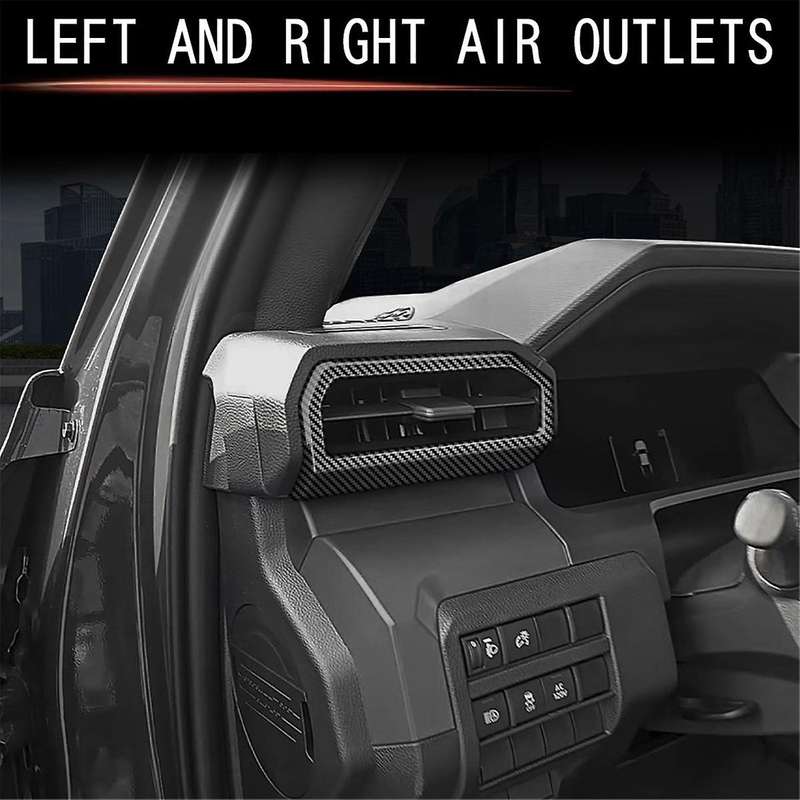 Car Dash A/C Air Conditioner Outlet Vent Cover Panel Trim for 2024 Car Interior Accessories Carbon F