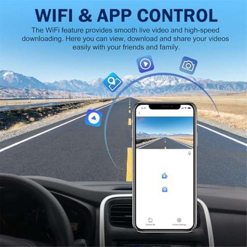 Car Dash Cam Front and Rear, 1080p Driving Recorder Camera, G-sensor, Parking Monitor, Loop Recordi