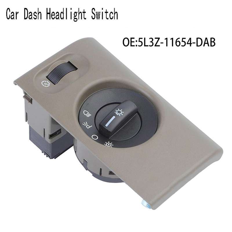 Car Dash Headlight Switch Turn Signal Dimmer Fog Light Control Switch for 2004-2008 5L3Z11654DAB