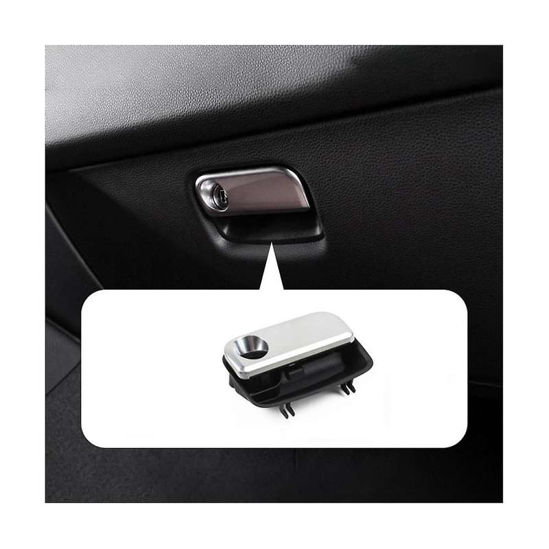 Car Dash Glove Box Passenger Side Door Switch Handle Trim for 718 (Black)