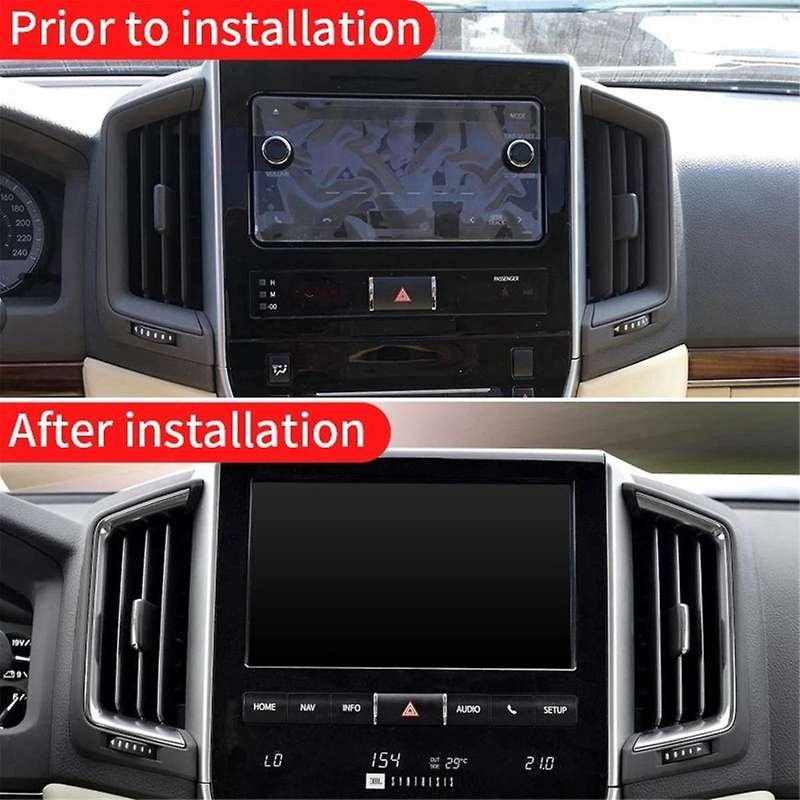 Car Dashboard A/C Air Outlet Vent Trim Central Console Grille for Land Cruiser LC200 2016-2022