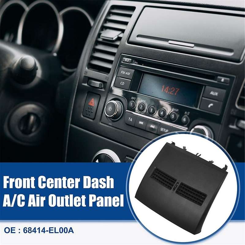 Car Dashboard Air Conditioning Outlet Panel Assy 68414-EL00A for Tiida 2004-2011 Center A/C Air Ven