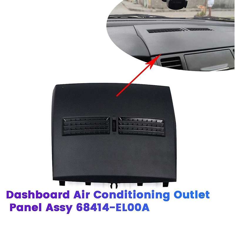 Car Dashboard Air Conditioning Outlet Panel Assy 68414-EL00A for Tiida 2004-2011 Center A/C Air Ven