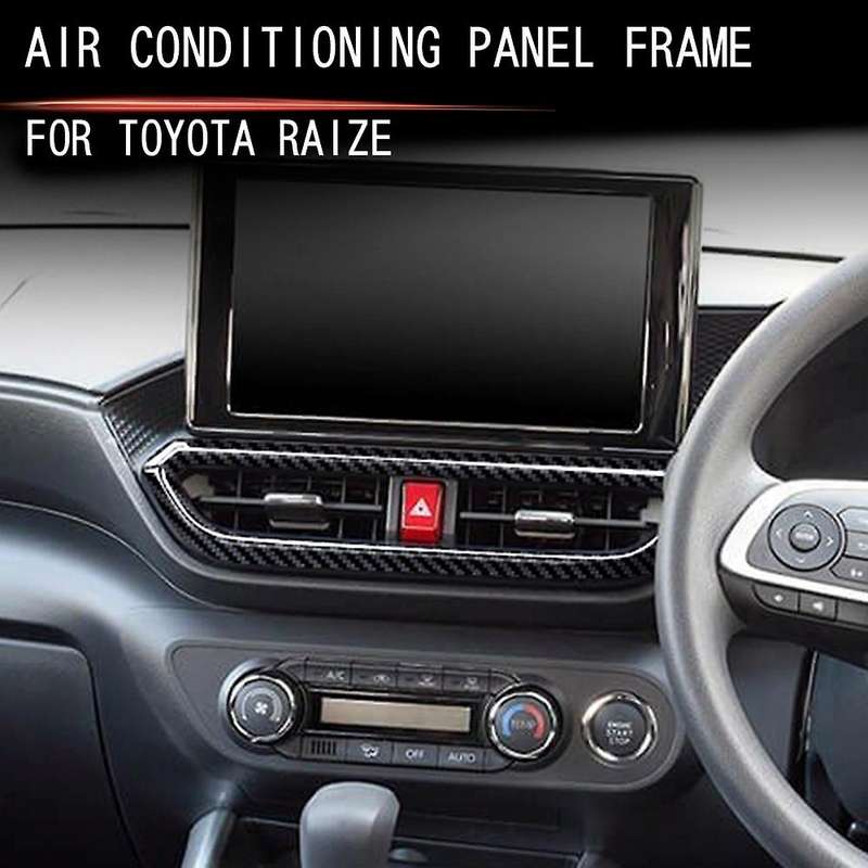 Car Dashboard Air Conditioning Trim Air Conditioning Cover for Raize A200a A210a 2020-2021 Carbon F