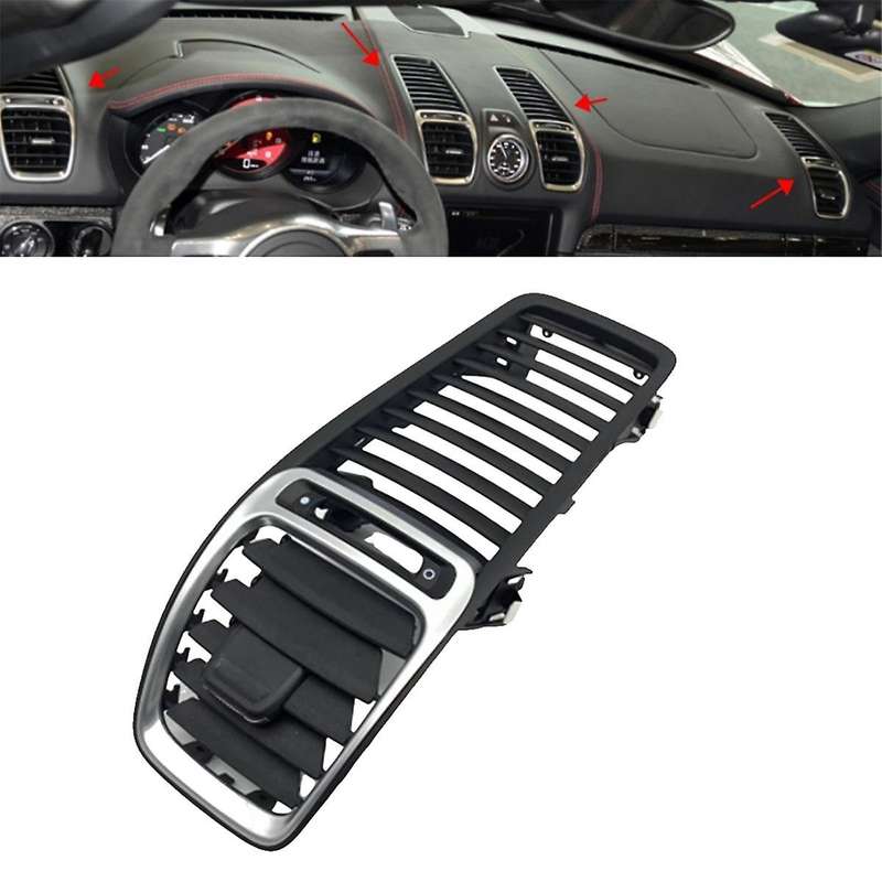 Car Dashboard Air Conditioner Outlet Vent Grille Cover Panel 98155213100 for 981 2012-2016 Black