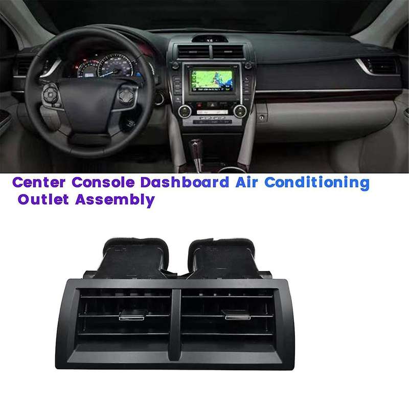 Car Dashboard Air Conditioning Outlet Assembly for 2012-2017 Center Console A/C Air Vent Grille Tri