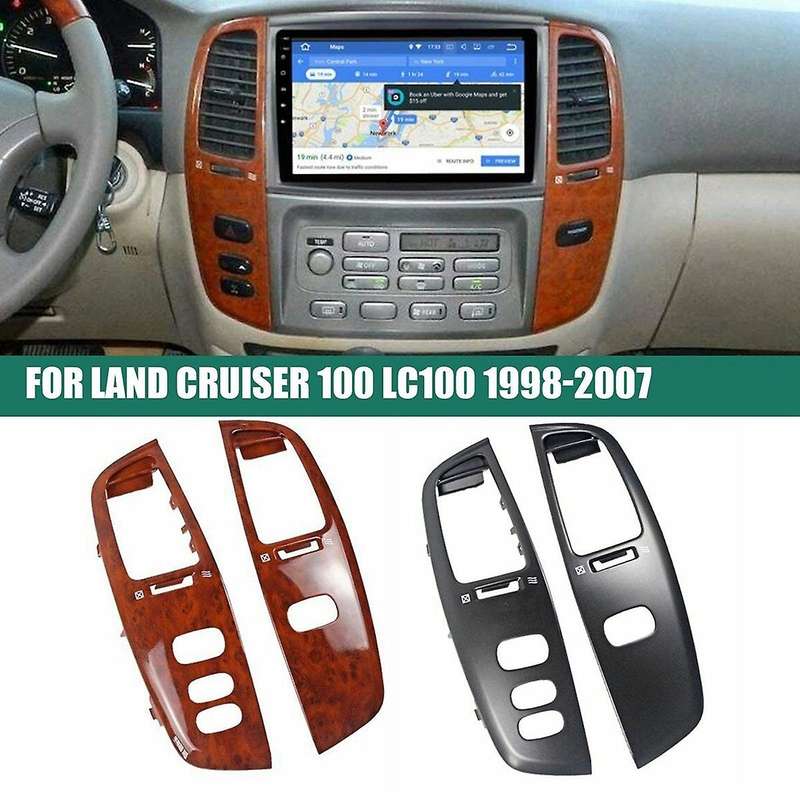 Car Dashboard Air Vent Frame Panel Cover for Toyota Lhd Matte Black