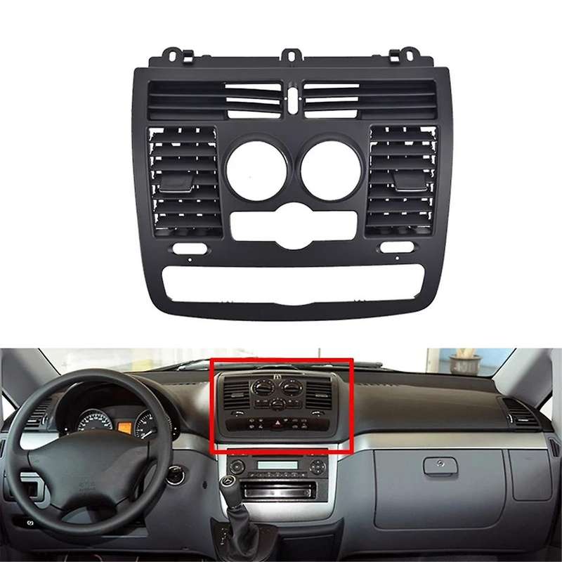Car Dashboard Central Air Conditioner Vent Grille Cover Interior Parts for W636 W639 2010-2015,B