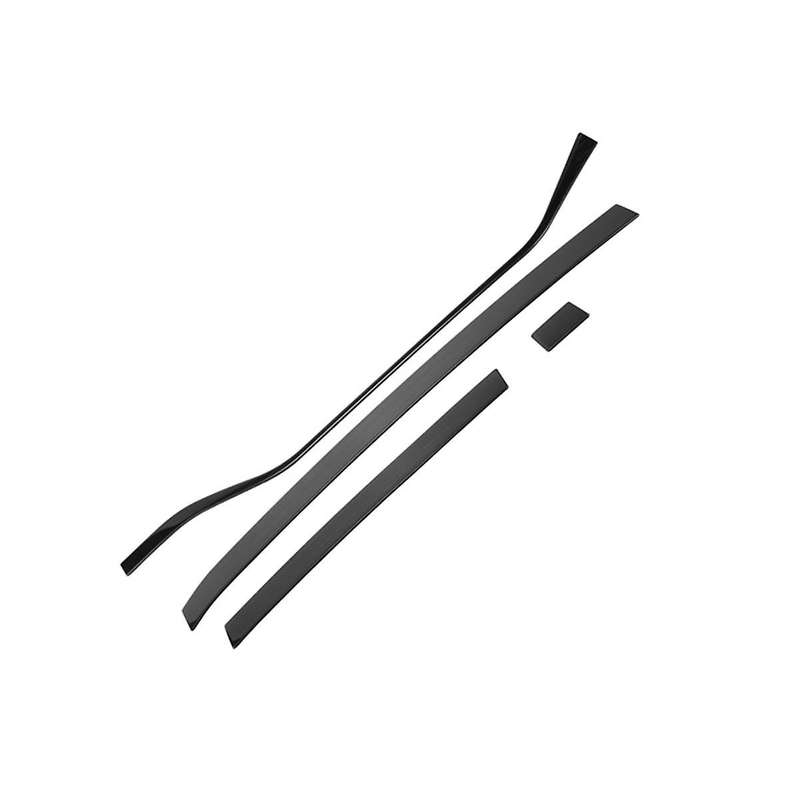 Car Dashboard Center Console Decorative Strips Decorative Accessories for 2017-2022 Black