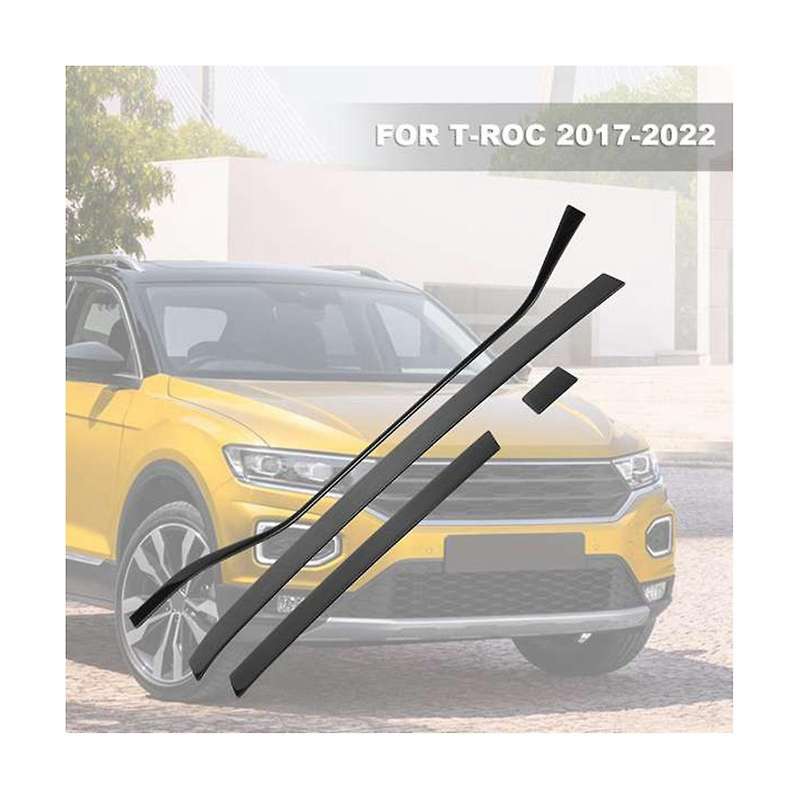 Car Dashboard Center Console Decorative Strips Decorative Accessories for 2017-2022 Black