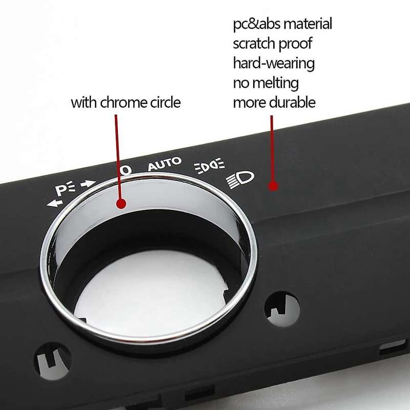 Car Dashboard Headlight Head Light Lamp Switch Cover Panel Trim for W211 E Class 320 350 550 2003-20