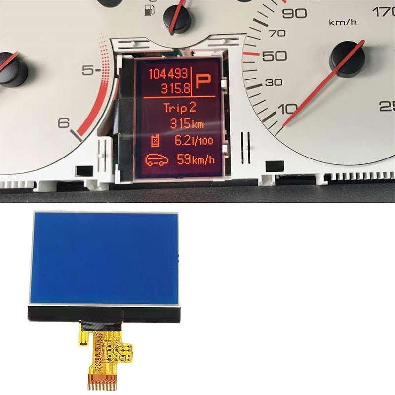 Car Dashboard Cluster LCD Display for 407 407SW 407 Coupe 2004-2010 Instrument Screen Pixel Repair A