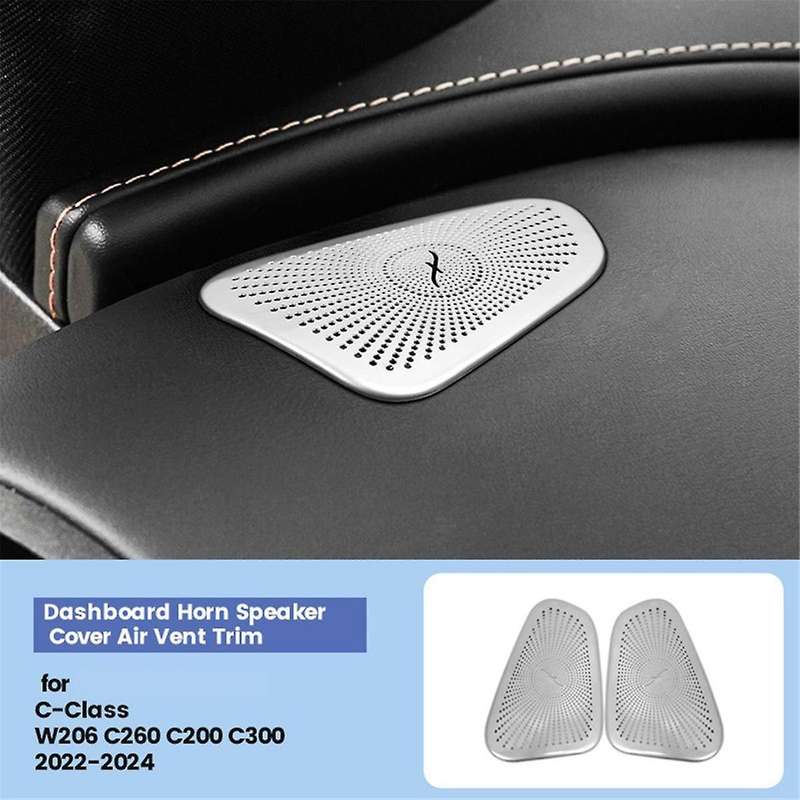 Car Dashboard Horn Cover Air Outlet Trim for C-Class W206 C260 C200 C300 2022-2024 Speaker Cover B