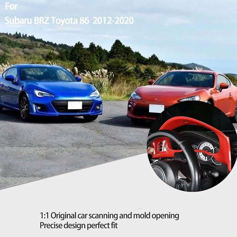 Car Dashboard Instrument Frame Cover Sticker Trim for 86 GT86 BRZ 2012-2020 Interior Accessories, Re