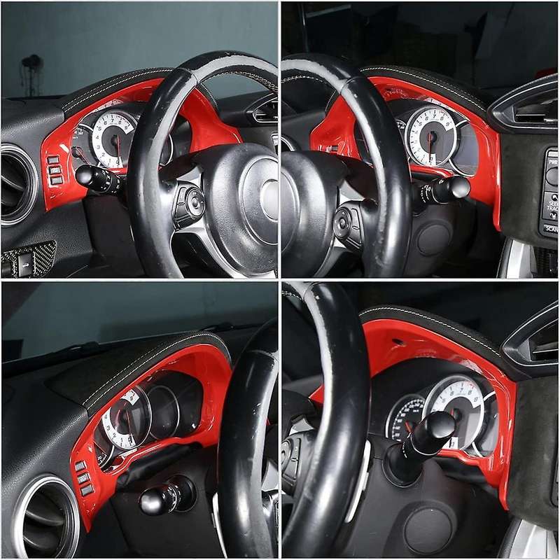 Car Dashboard Instrument Frame Cover Sticker Trim for 86 GT86 BRZ 2012-2020 Interior Accessories, Re
