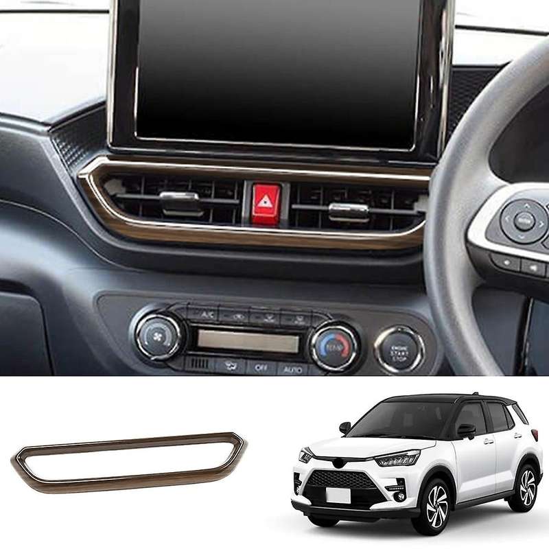 Car Dashboard Middle Air Outlet Decorative Frame Center Air Duct Panel Trim Cover for Raize A200A A2