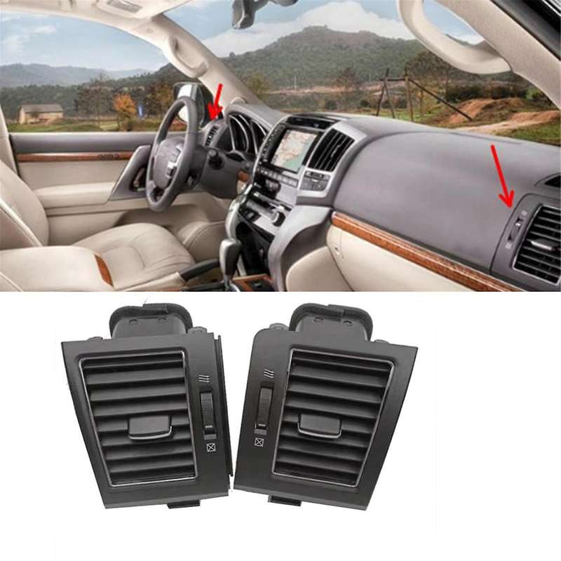 Car Dashboard Right Left Air Conditioner Outlet Assembly with Adjustment Switch for Land Cruiser LC2