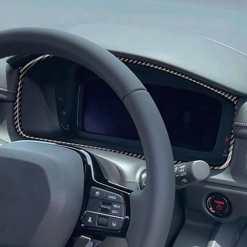Car Dashboard Speedometer Panel Frame Decorative Cover Instrument Trim Sticker for STEPWGN RP8 RHD,B